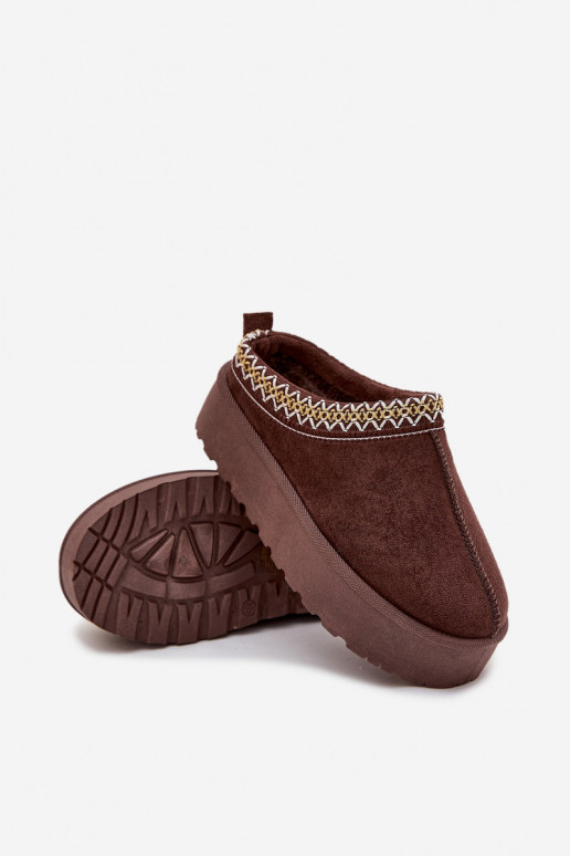 Stivali da neve Infantile GioventùHaftem con una piattaforma CzekoladoAe Jolisse