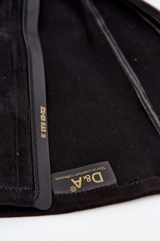 stivali da donna Klocke Con fiocco decorativo D&A JC52-828 colore nero stivali da donna Klocke Con fiocco decorativo D&A JC52-828 colore nero