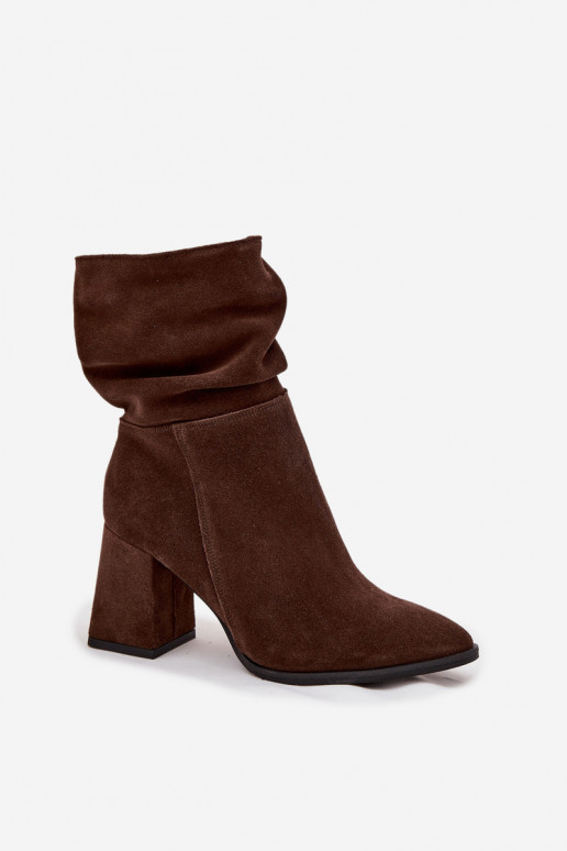 StivaliAbilitatoturalnego dalla pelle scamosciatau riscaldamento con i tacchi Con volant Zazoo 4216 CzekoladoAe StivaliAbilitatoturalnego dalla pelle scamosciatau riscaldamento con i tacchi Con volant Zazoo 4216 CzekoladoAe