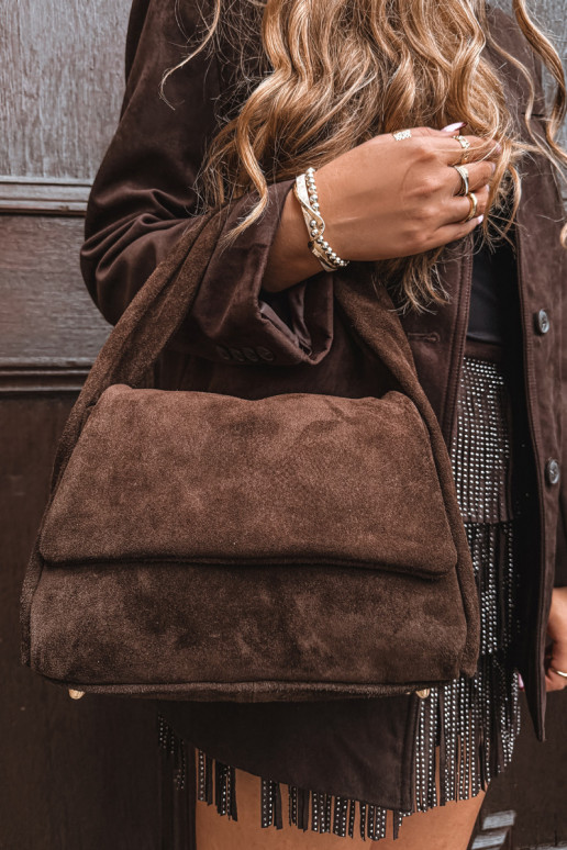 Skórzana dalla pelle scamosciataoAa Palmare CzekoladoAa Monelle Skórzana dalla pelle scamosciataoAa Palmare CzekoladoAa Monelle