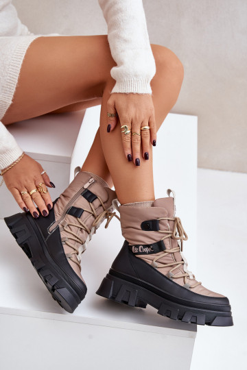 Stivali da neve Femminile Al Castello Lee Cooper LCJ-24-47-3143 beige