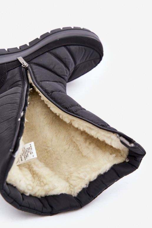 Femminile Stivali da neve Con decorazione Progress PROGJ-24-147 colore nero