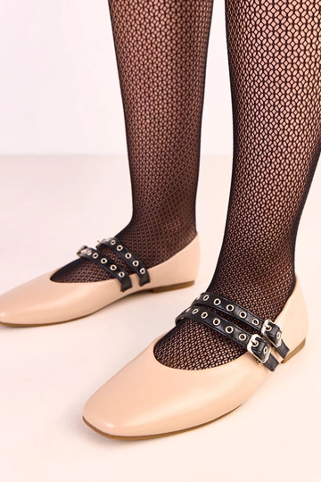 Ballerine color sabbia con...