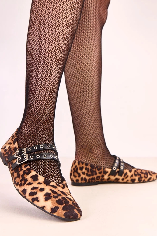 Ballerine con stampa leopardata,...