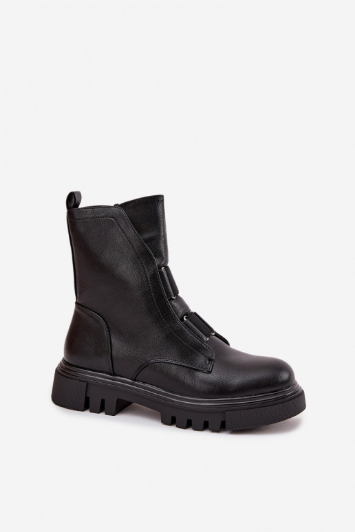 riscaldamento Stivaletti da lavoro Femminile Al Castello Eko Pelle colore nero Deveilyra