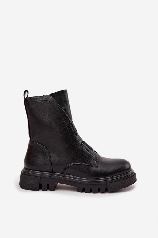 riscaldamento Stivaletti da lavoro Femminile Al Castello Eko Pelle colore nero Deveilyra