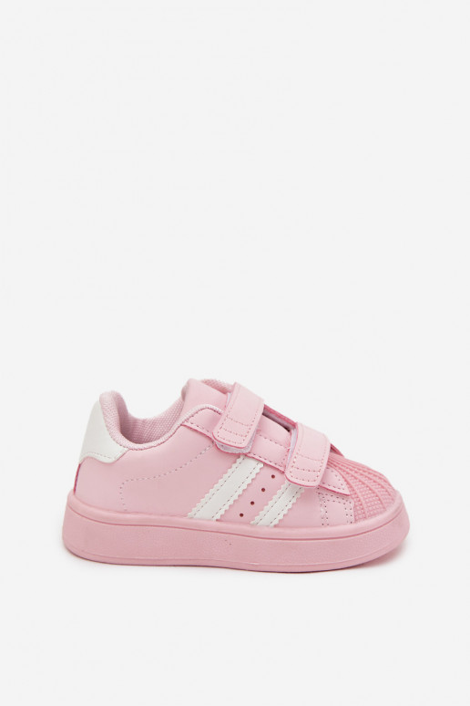 Scarpe sportive per bambini Scarpe modello sneakers in ecopelle colore rosa Renel