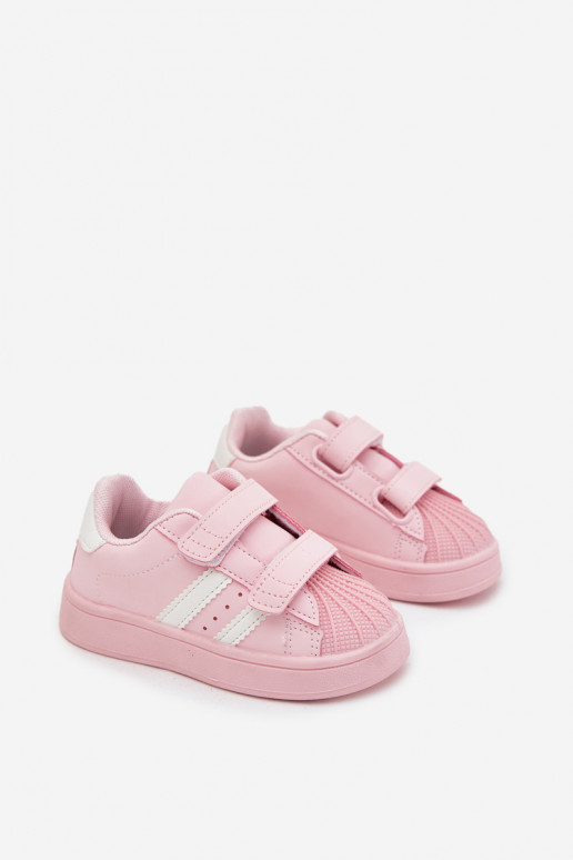 Scarpe sportive per bambini Scarpe modello sneakers in ecopelle colore rosa Renel
