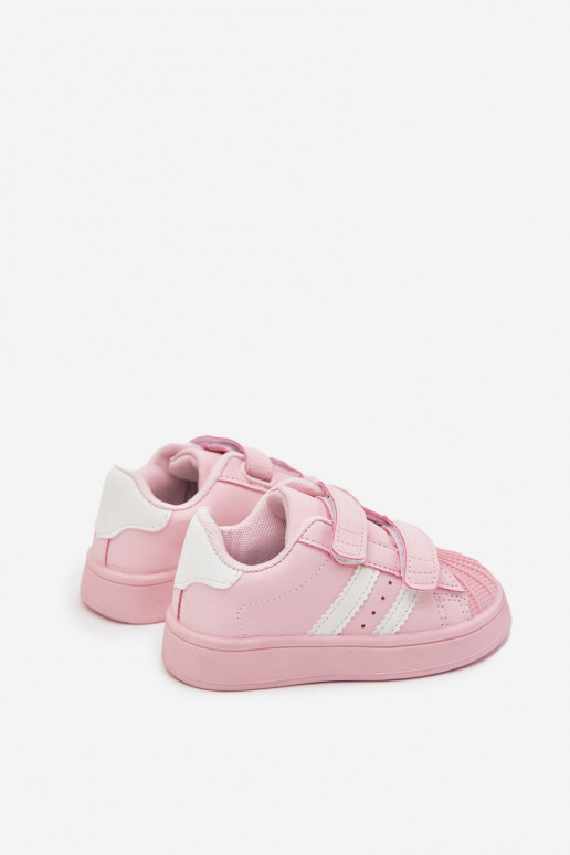 Scarpe sportive per bambini Scarpe modello sneakers in ecopelle colore rosa Renel