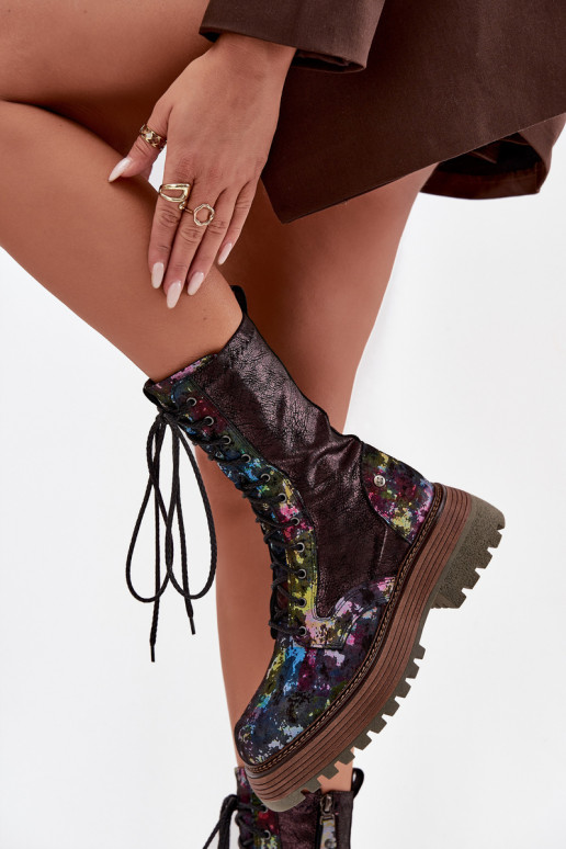 Stivali da donna stivali da equitazione alti Deveciejka 06203-39 Colori differenti