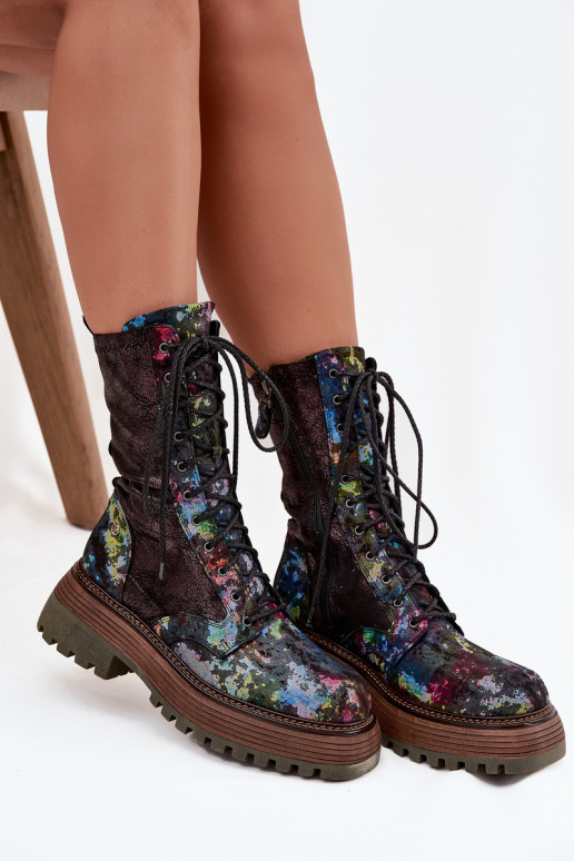 Stivali da donna stivali da equitazione alti Deveciejka 06203-39 Colori differenti