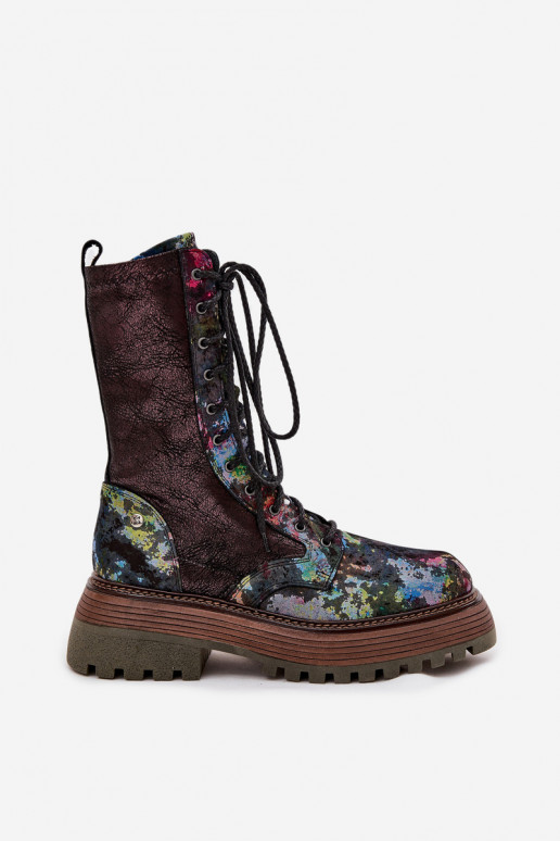 Stivali da donna stivali da equitazione alti Deveciejka 06203-39 Colori differenti