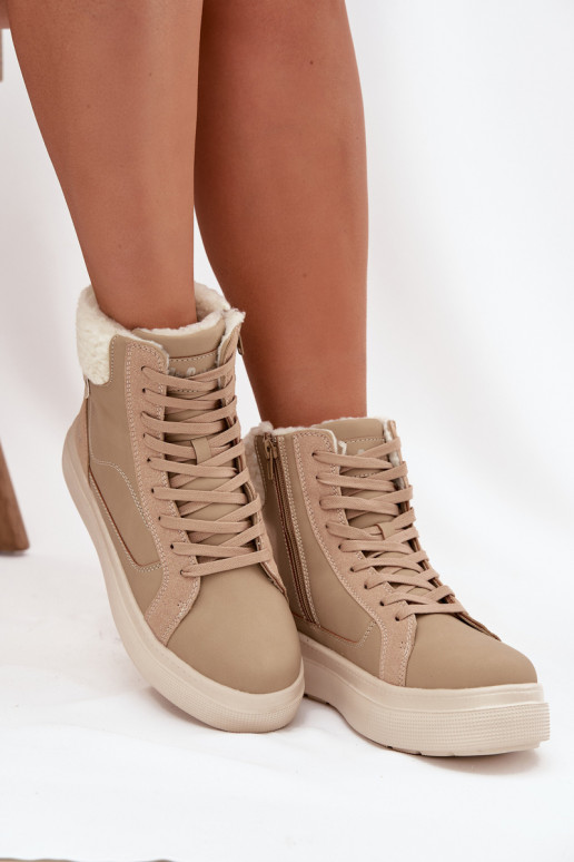 Stivali invernali Femminile con riscaldamento Lee Cooper LCJ-25-01-3736 beige