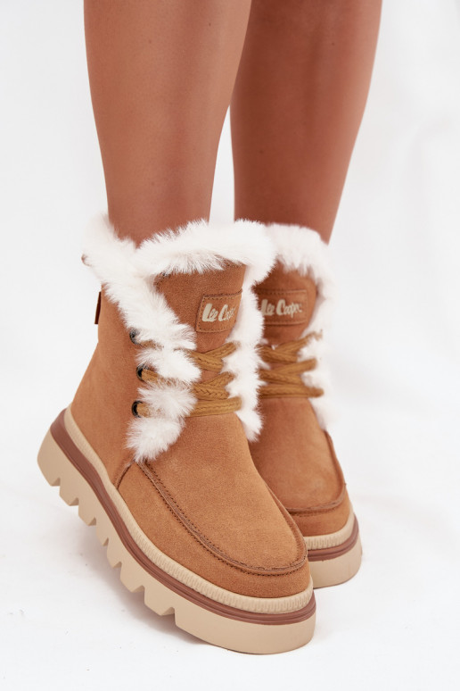 Stivali da neve FemminileAbilitatoturalnego dalla pelle scamosciatau Lee Cooper LCJ-25-01-3738 colore marrone