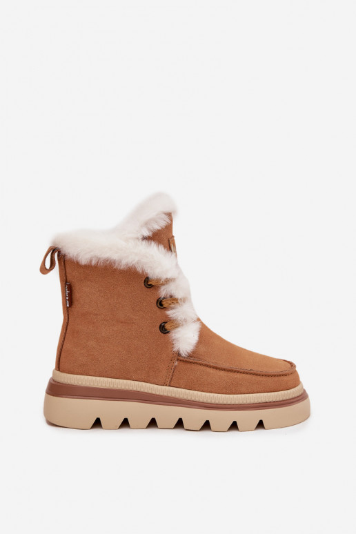 Stivali da neve FemminileAbilitatoturalnego dalla pelle scamosciatau Lee Cooper LCJ-25-01-3738 colore marrone