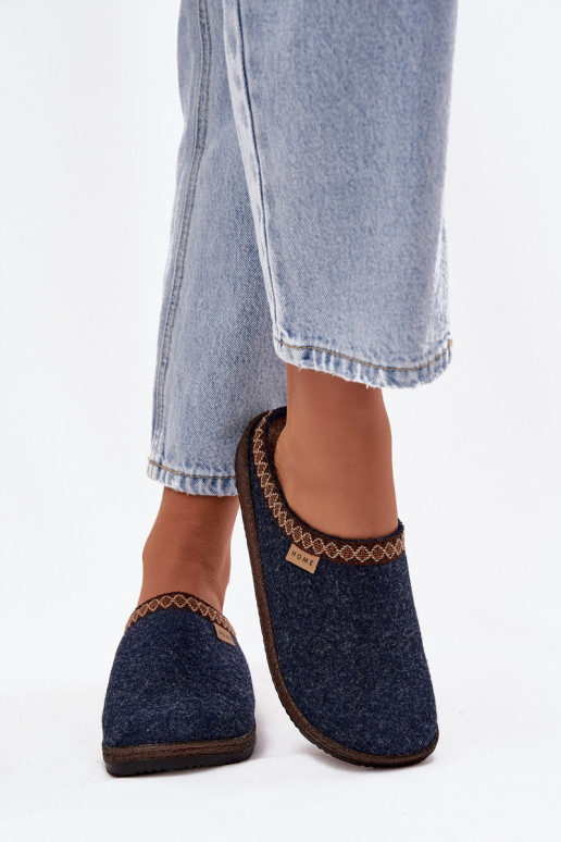 Pantofole FemminileHaftem Inblu NL000009 blu scuro Pantofole FemminileHaftem Inblu NL000009 blu scuro