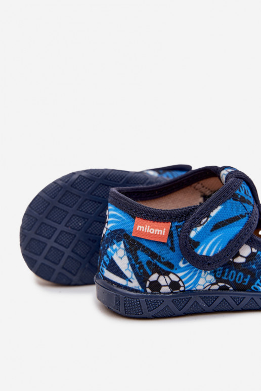 Pantofole Milami Infantile con chiusure adesive Palle blu scuro Jasimrra Pantofole Milami Infantile con chiusure adesive Palle blu scuro Jasimrra