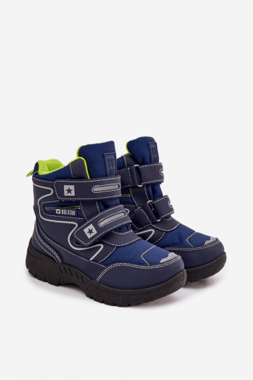 riscaldamento Doposci per bambini scarpe Big Star OO374048 blu scuro