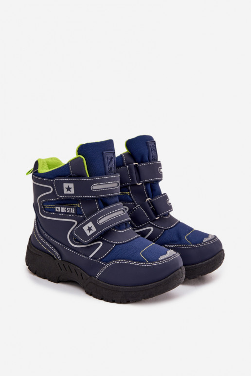 riscaldamento Doposci per bambini scarpe Big Star OO374048 blu scuro