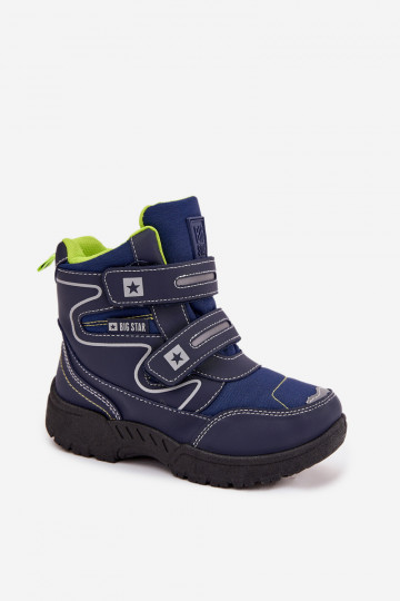 riscaldamento Doposci per bambini scarpe Big Star OO374048 blu scuro 2