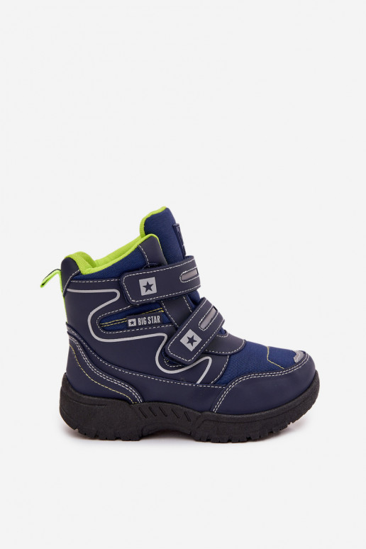 riscaldamento Doposci per bambini scarpe Big Star OO374048 blu scuro