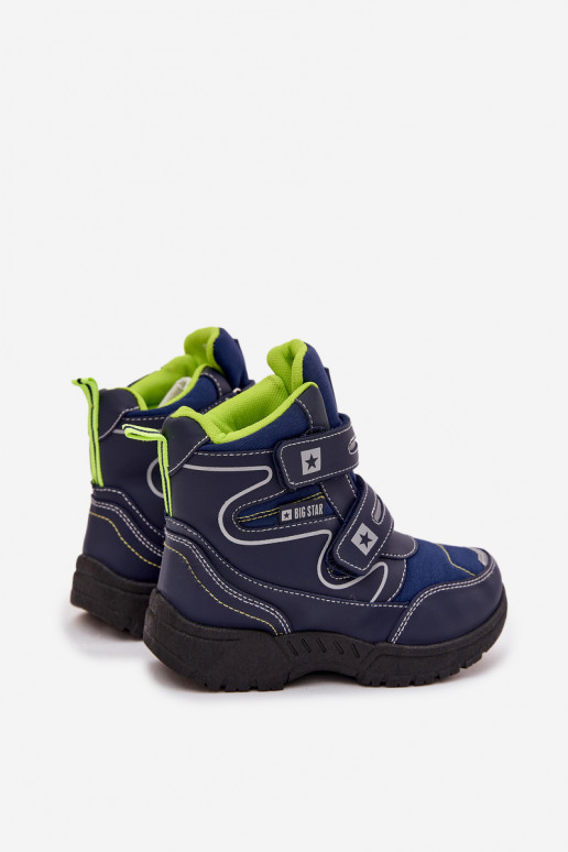 riscaldamento Doposci per bambini scarpe Big Star OO374048 blu scuro