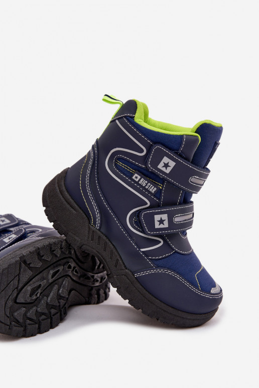 riscaldamento Doposci per bambini scarpe Big Star OO374048 blu scuro