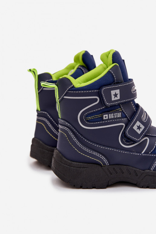 riscaldamento Doposci per bambini scarpe Big Star OO374048 blu scuro