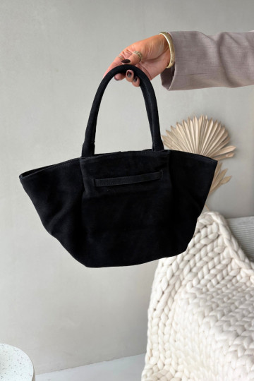 Borsa in suede nera Orselle