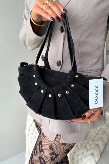Borsa in suede nera Tai turirivane