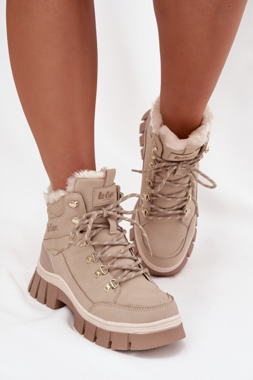 riscaldamento scarpe Femminile Lee Cooper LCJ-25-31-3910 beige