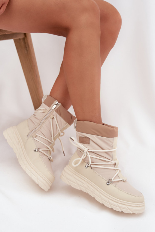 Stivali da neve Femminile Al Castello Lee Cooper LCJ-25-44-3931 beige