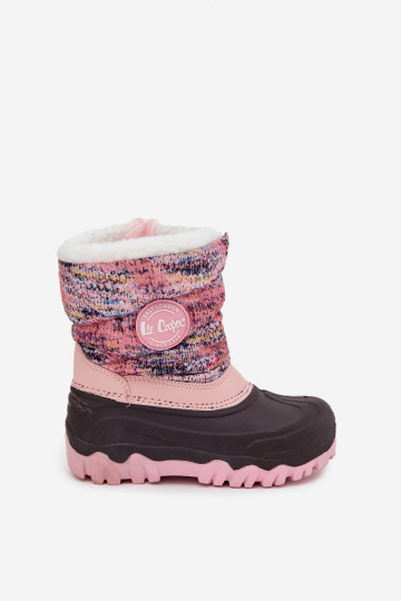 Stivali da neve per bambini Lee Cooper LCJ-25-10-3770 colore rosa con gambale 2
