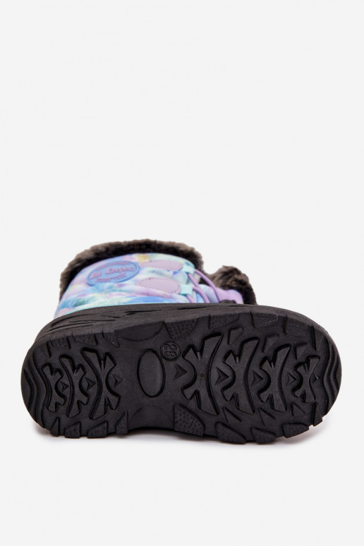 Stivali da neve Infantile Infantile con una pelliccia I Ściągaczem Lee Cooper LCJ-25-10-3778 Colore viola Stivali da neve Infantile Infantile con una pelliccia I Ściągaczem Lee Cooper LCJ-25-10-3778 Colore viola