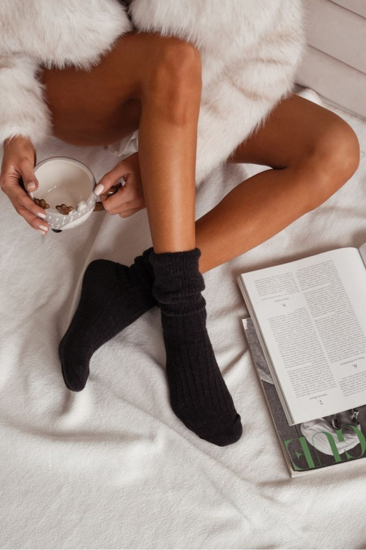 Calzini Femminile INełniane Alpaca colore nero Calzini Femminile INełniane Alpaca colore nero