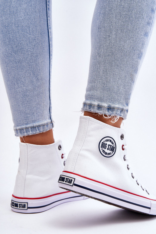 Femminile Elegantello classico scarpe per il tempo libero con suola Big Star T274026 Colore bianco