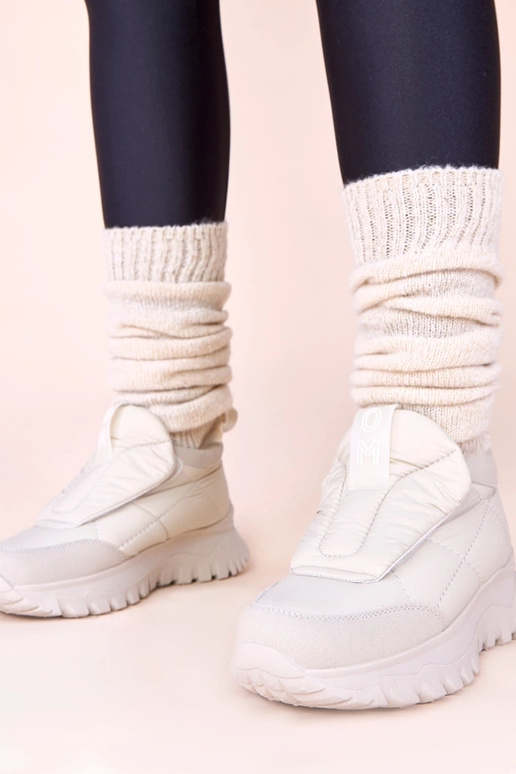 Stivali da neve grigi per donna con...