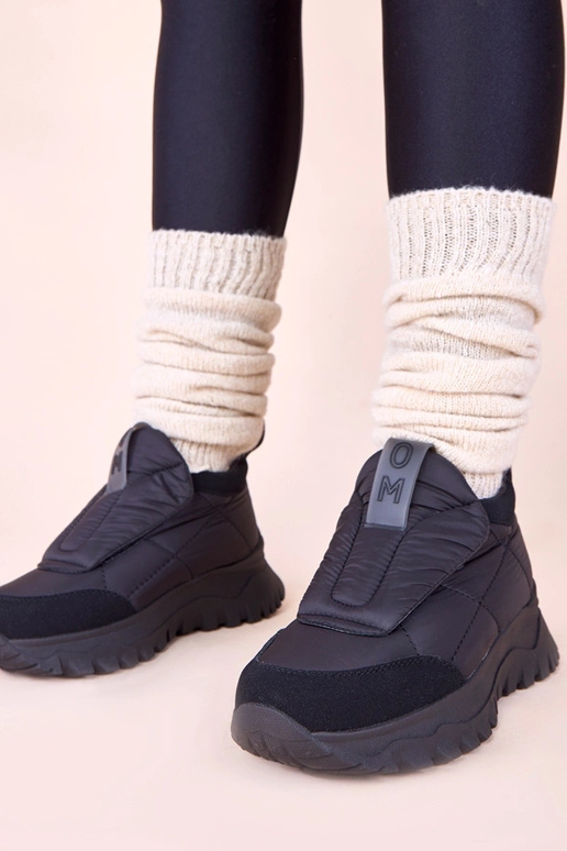 Stivali da neve neri per donna con...