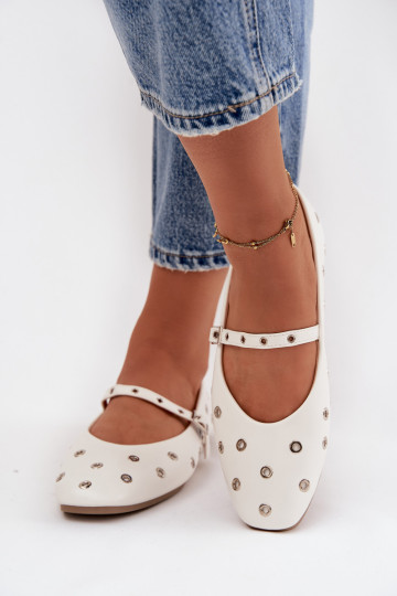 Ballerine Femminile Ze color argentomi Elementami Colore bianco Deverivon 2