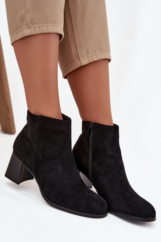 Stivali da donna in ecopelle scamosciataoAe colore nero Deverilou