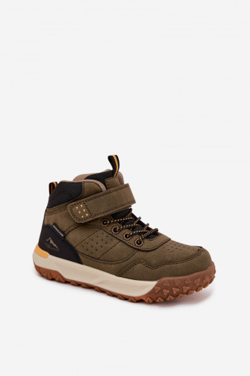 scarponi da trekking Infantile con chiusure adesive colore kaki Pavisse