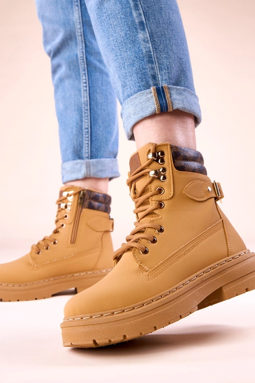 Stivali caldi marroni in similpelle...