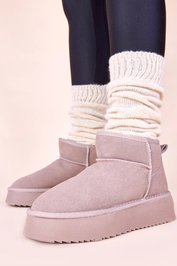 Stivali grigi da neve in...