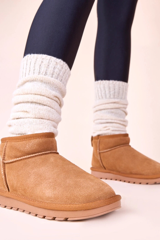 Stivali caldi marroni da neve in...