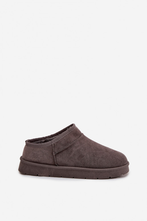 Stivali da neve Femminile riscaldamento con pelliccia all interno colore grigio Serenne