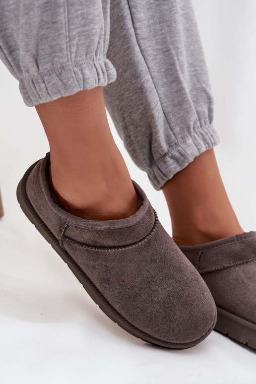 Stivali da neve Femminile riscaldamento con pelliccia all interno colore grigio Serenne