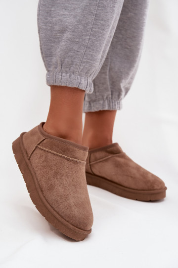 Stivali da neve Femminile riscaldamento con pelliccia all interno colore marrone Serenne 2