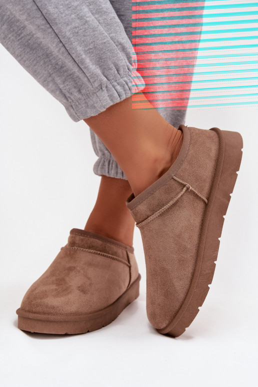 Stivali da neve Femminile riscaldamento con pelliccia all interno colore marrone Serenne