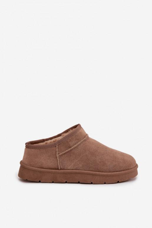 Stivali da neve Femminile riscaldamento con pelliccia all interno colore marrone Serenne