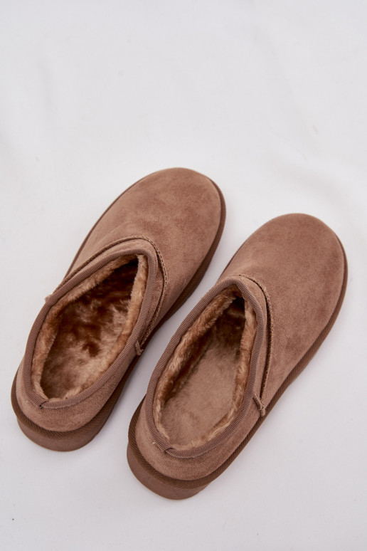 Stivali da neve Femminile riscaldamento con pelliccia all interno colore marrone Serenne